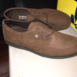 Hush Puppies Brown Suede Men's Derby Shoes